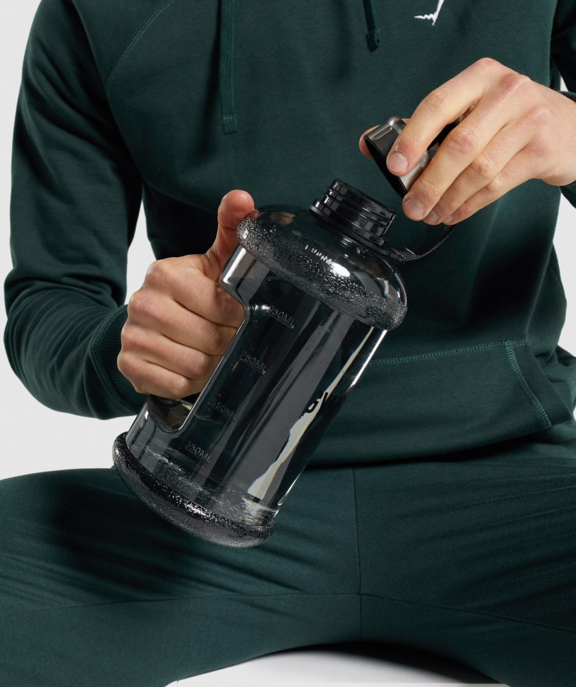 Gymshark μπουκάλι νερού 1,3 λίτρων μαύρο