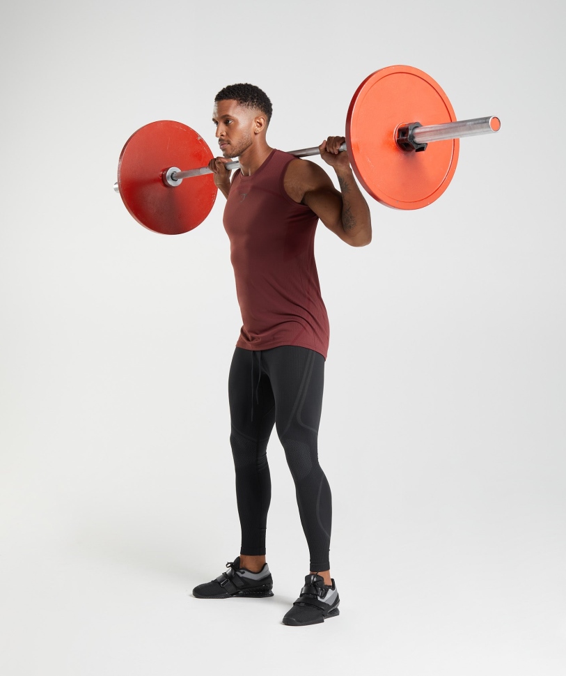 Gymshark 315 καλσόν χωρίς ραφή μαύρο-γκρι ανθρακί