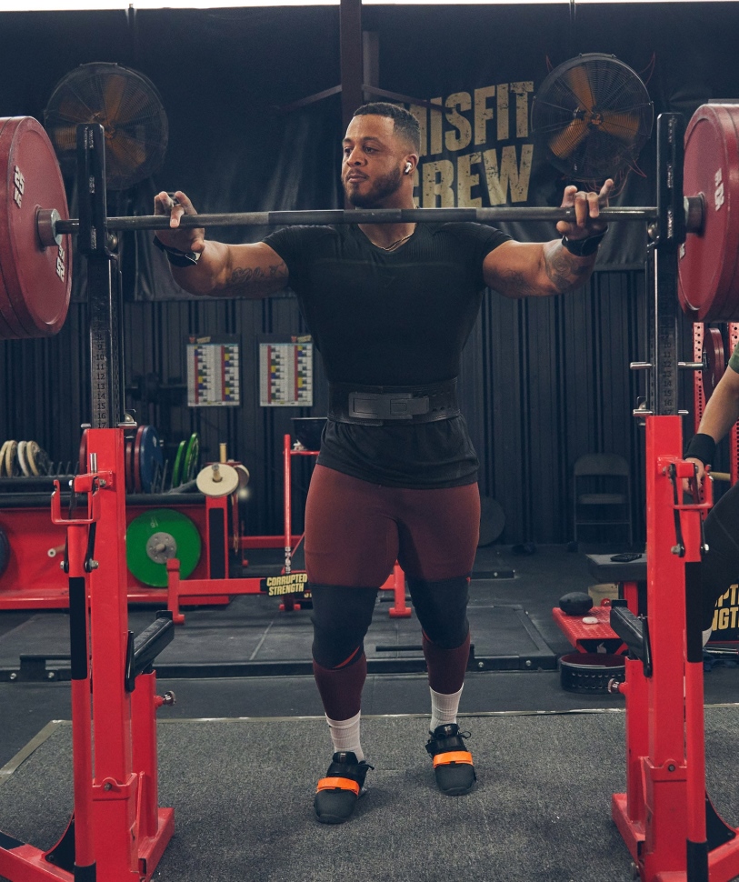 Gymshark 315 κολάν χωρίς ραφές κερασι καφέ-αθλητικό πορτοκαλί