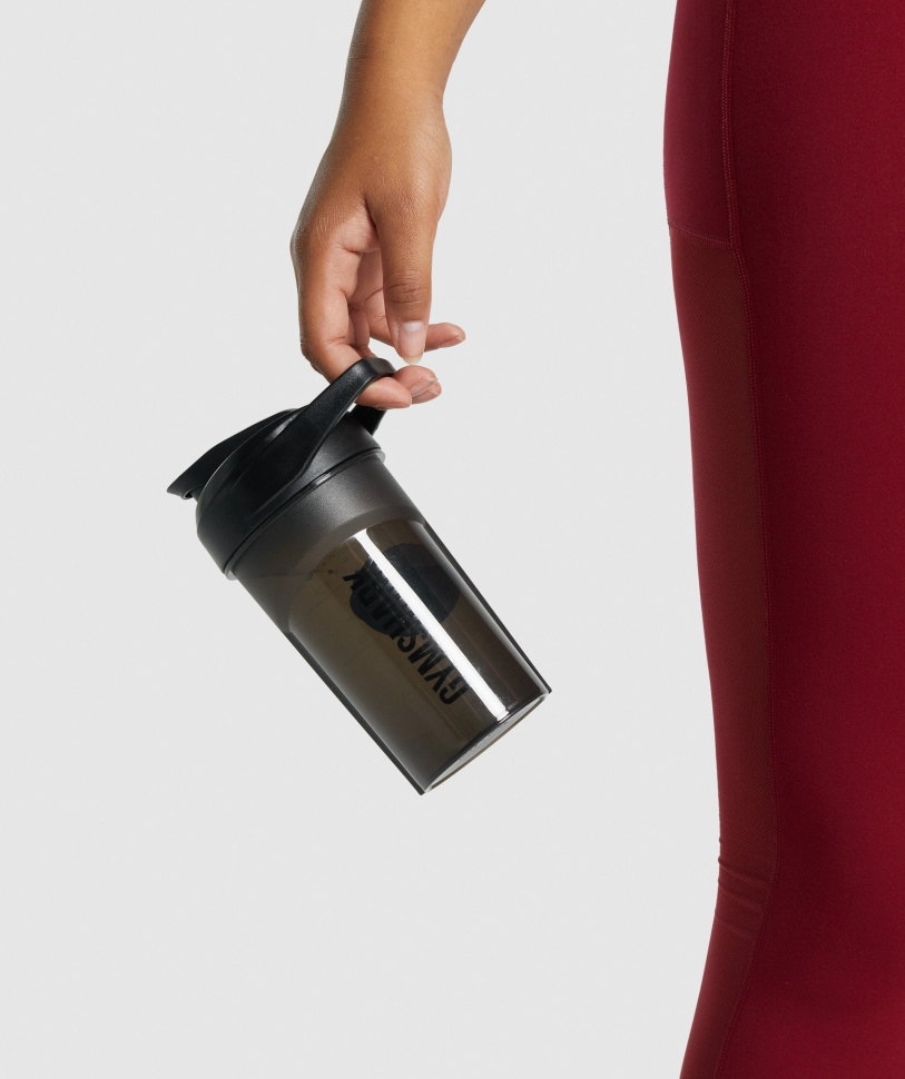 Μπουκάλι σέικερ Gymshark 400 Ml μαύρο