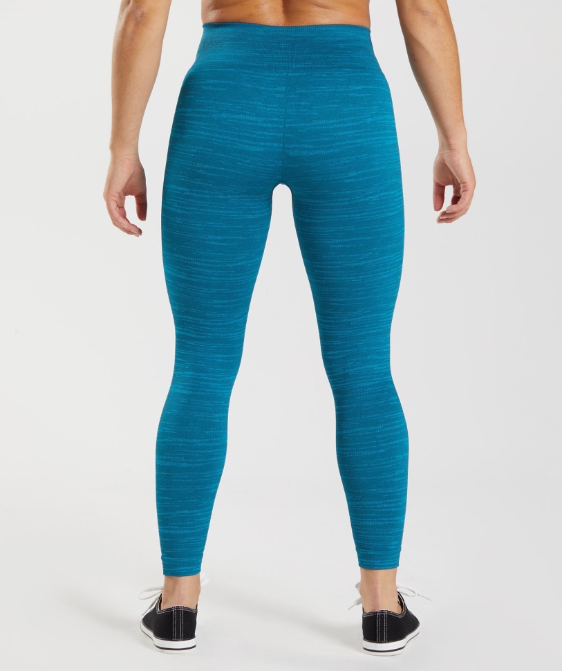 Gymshark Adapt Marl κολάν χωρίς ραφή Vlt-atlantic Blue-shark Blue