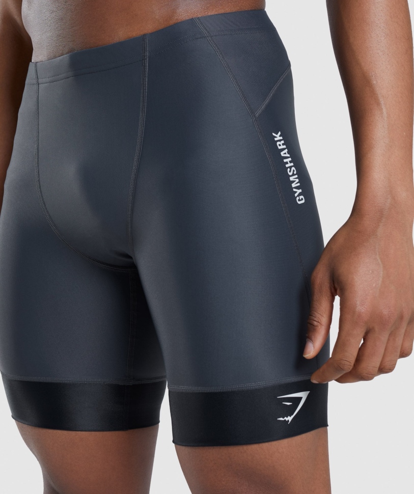 Gymshark Apex Multi σορτς Onyx γκρι-μαύρο