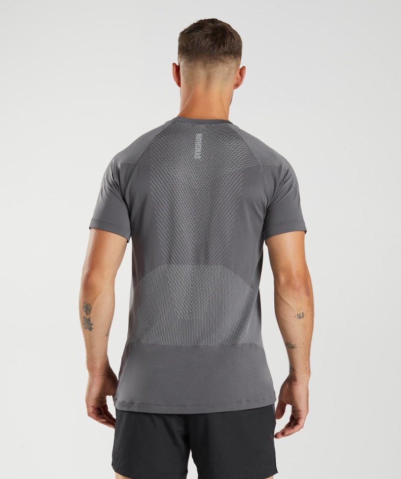 Gymshark Apex απρόσκοπτη T-shirt σιλουέτα γκρι-smokey γκρι