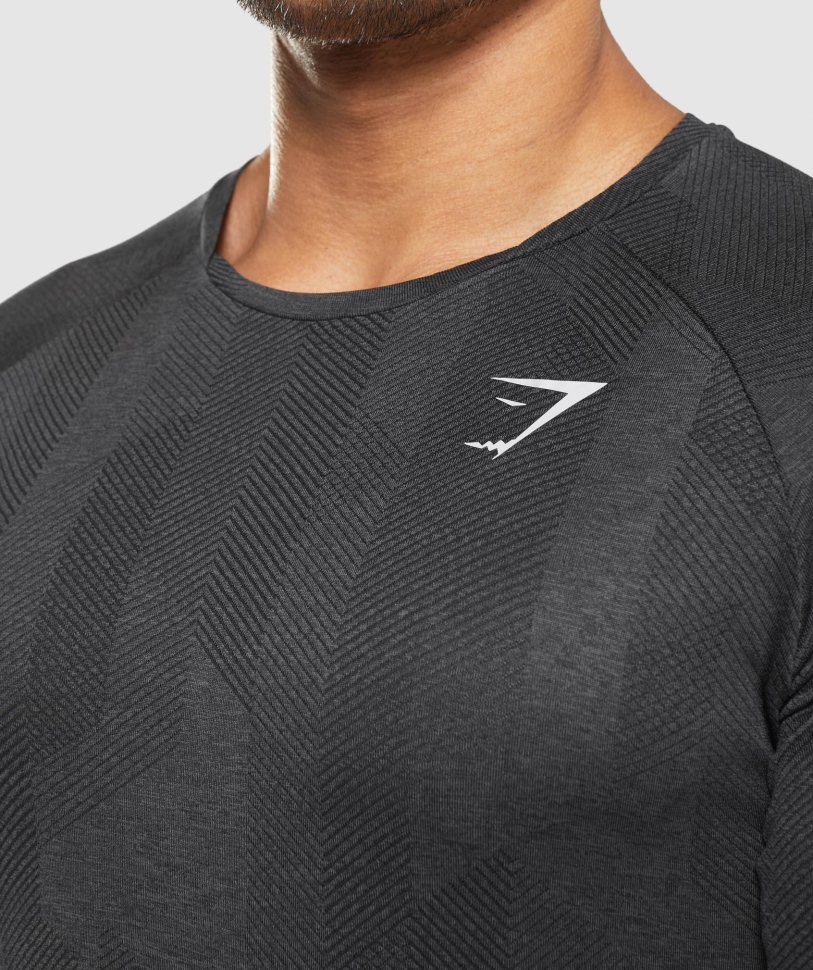Gymshark Apex T-shirt μαύρο-όνυχα γκρι