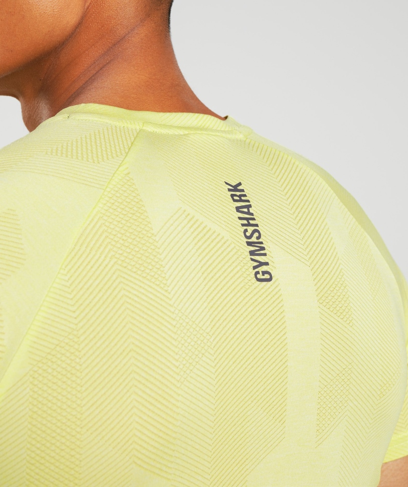 Gymshark Apex μπλουζάκι πυγολαμπίδα πράσινο-λευκό