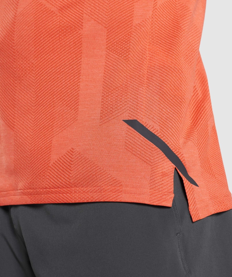 T-shirt Gymshark Apex πικάντικο πορτοκαλί-παπάγια πορτοκάλι