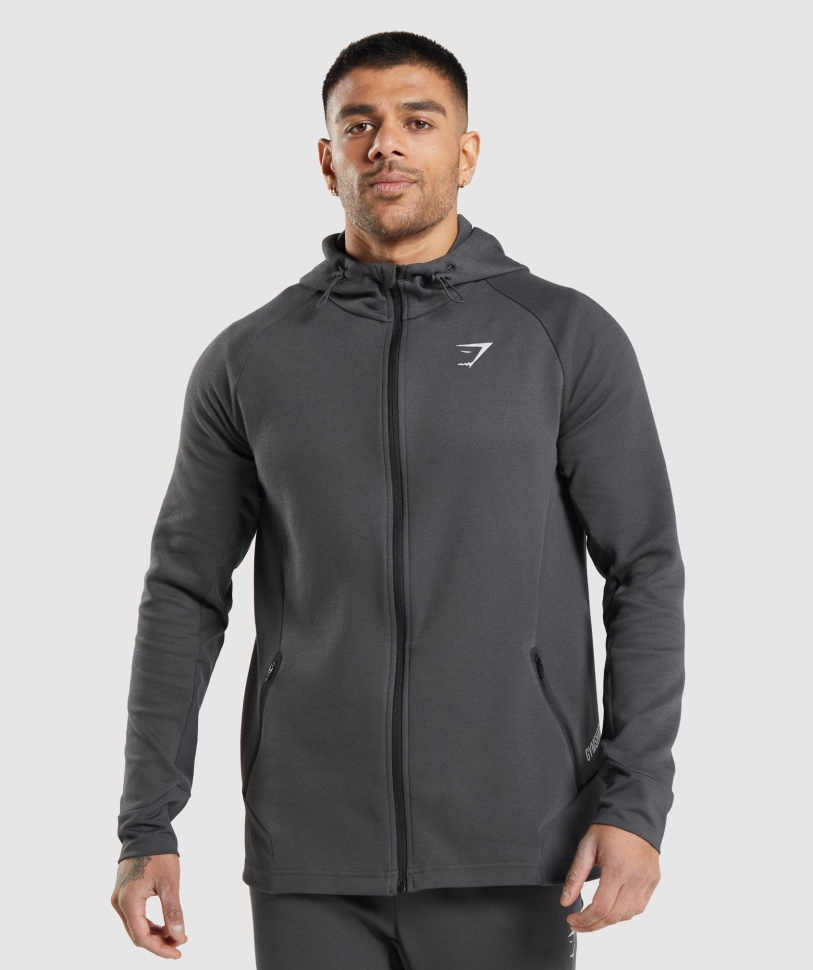 τεχνικό μπουφάν Gymshark Apex Onyx γκρι