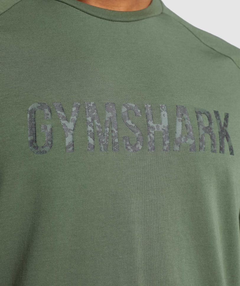 Gymshark Apollo Camo T-shirt Camo Green