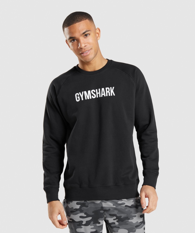 Gymshark Apollo Crew μαύρο