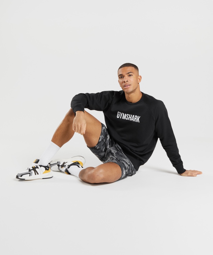 Gymshark Apollo Crew μαύρο