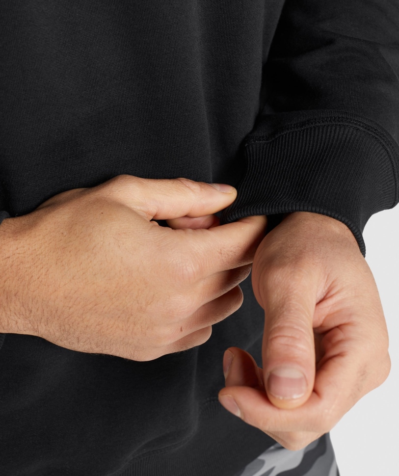 Gymshark Apollo Crew μαύρο