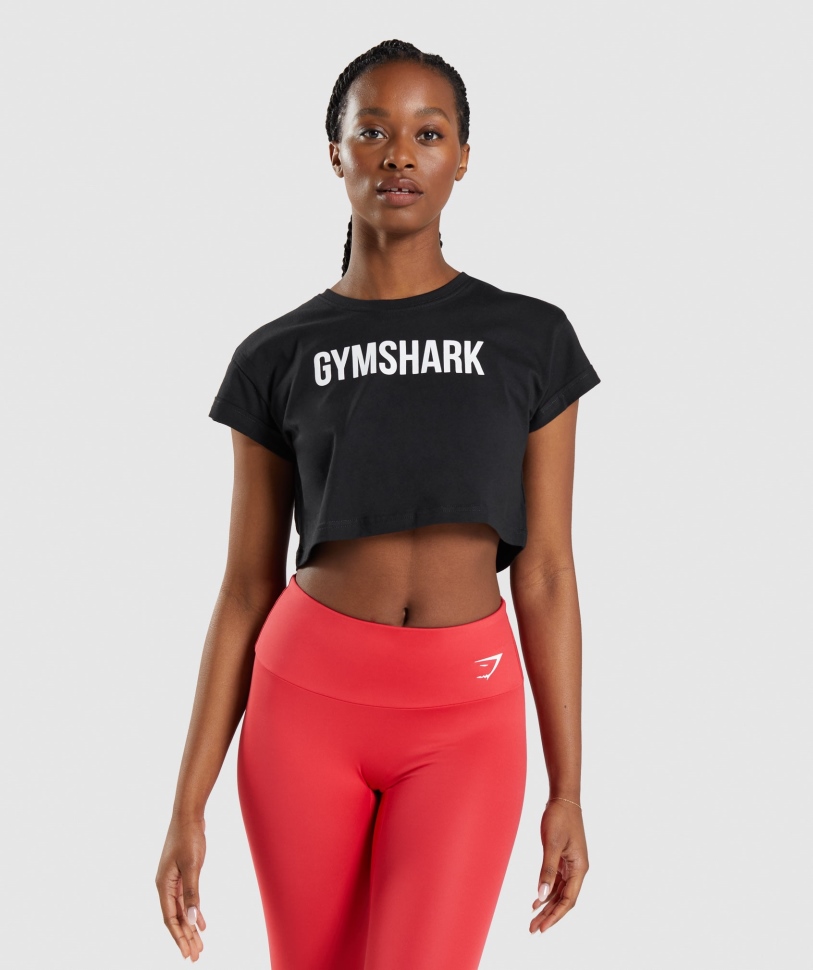 Crop Top Gymshark Apollo μαύρο