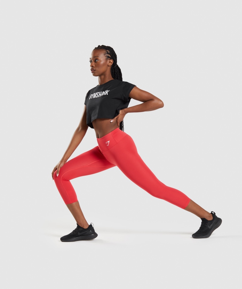 Crop Top Gymshark Apollo μαύρο