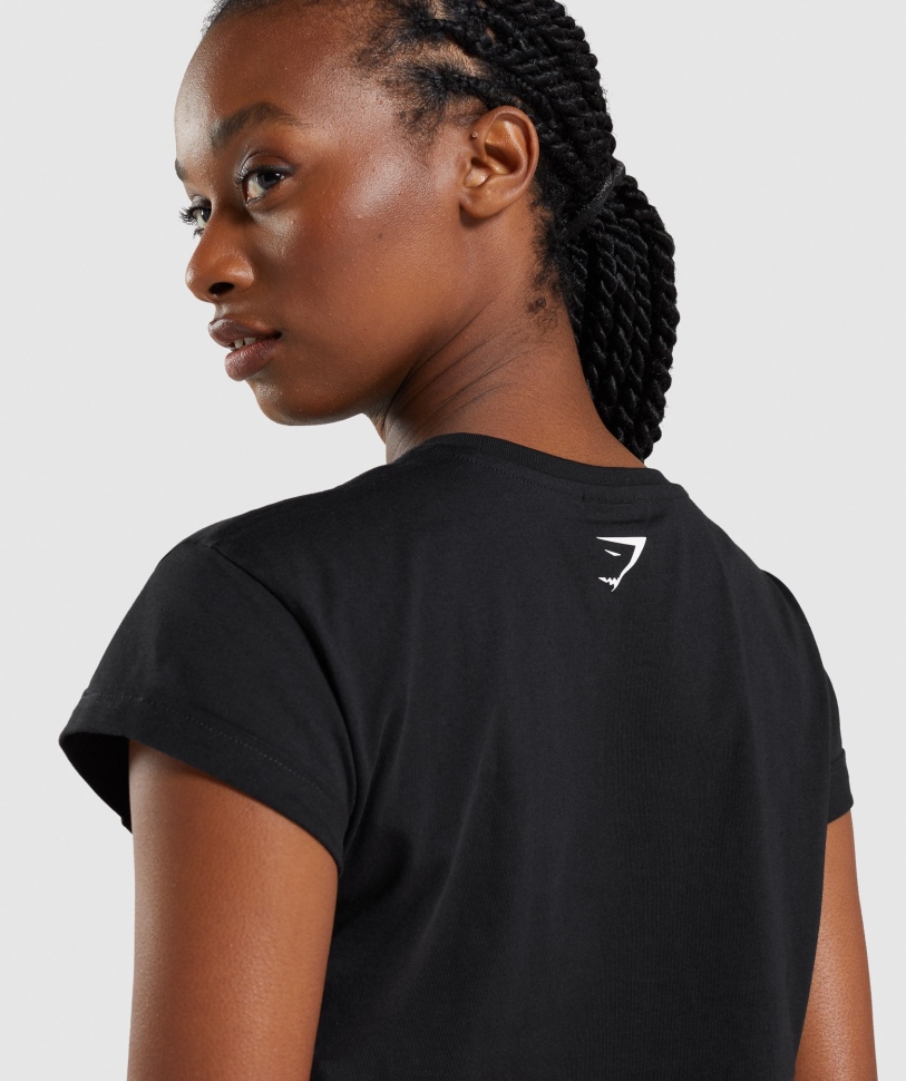 Crop Top Gymshark Apollo μαύρο