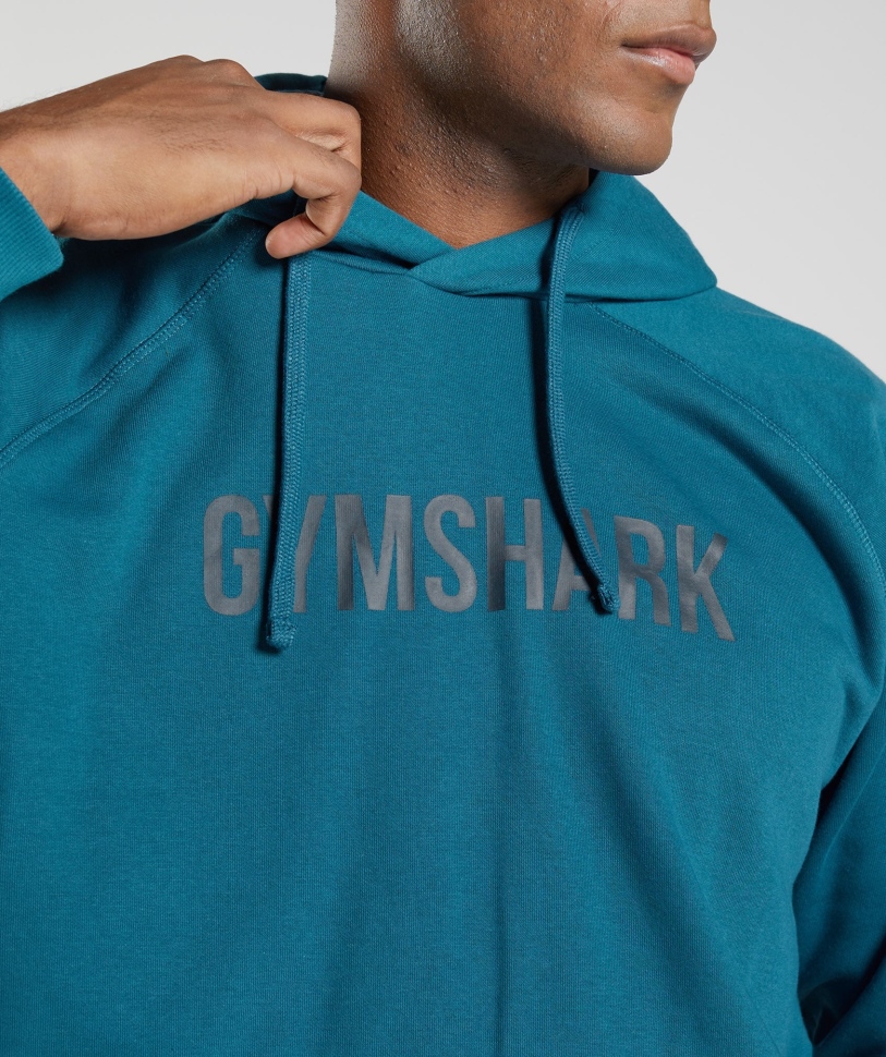Gymshark Apollo Hoodie μπλε του Ατλαντικού