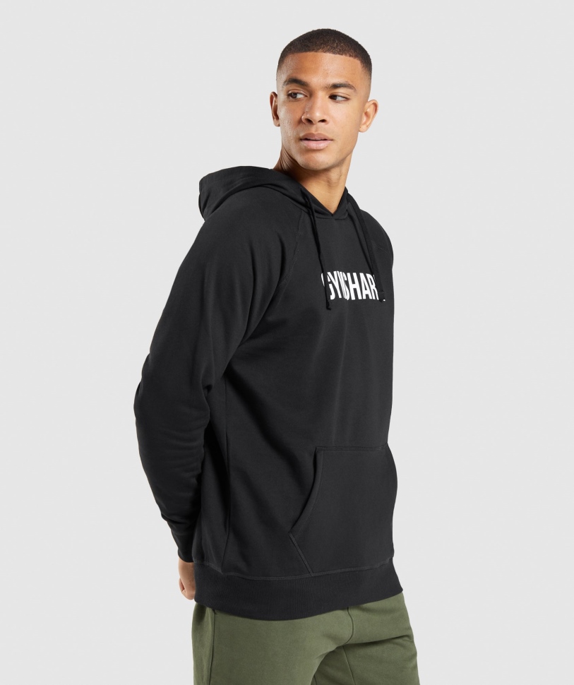 Gymshark Apollo Hoodie μαύρο