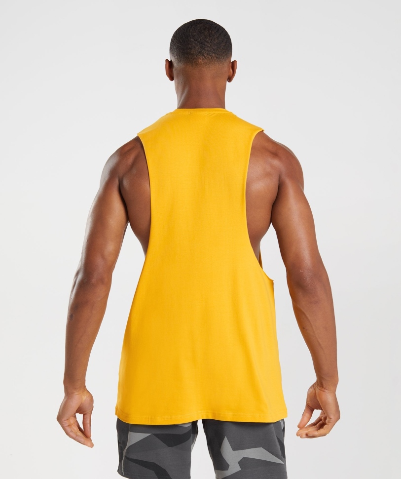 Gymshark Apollo Infill Drop Tank Tank κίτρινο σαφράν