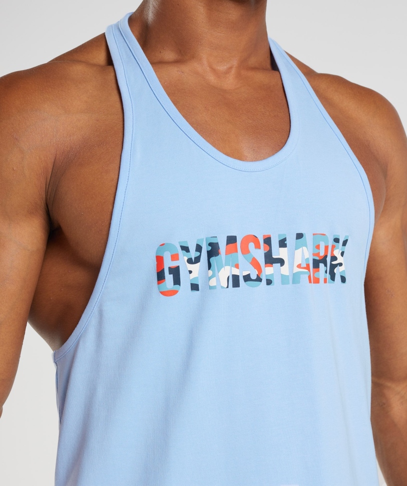 Gymshark Apollo Infill Stringer μπλε φεγγαρόπετρα