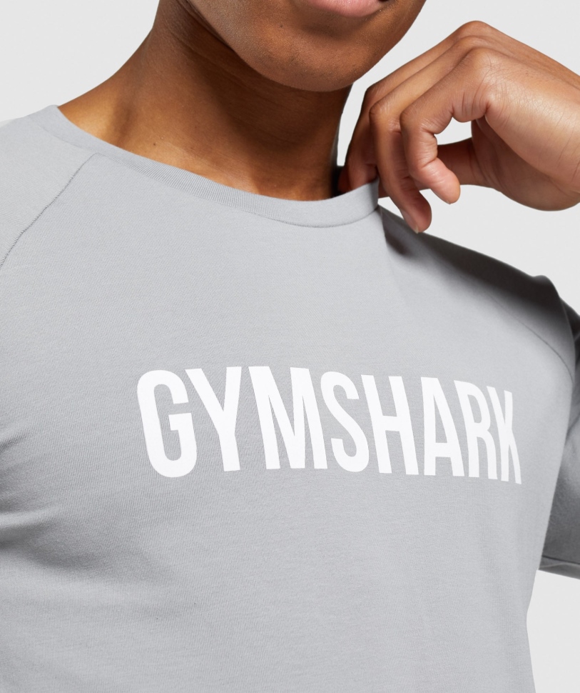 Gymshark Apollo μακρυμάνικο μπλουζάκι ανδρικό καπνιστό γκρι