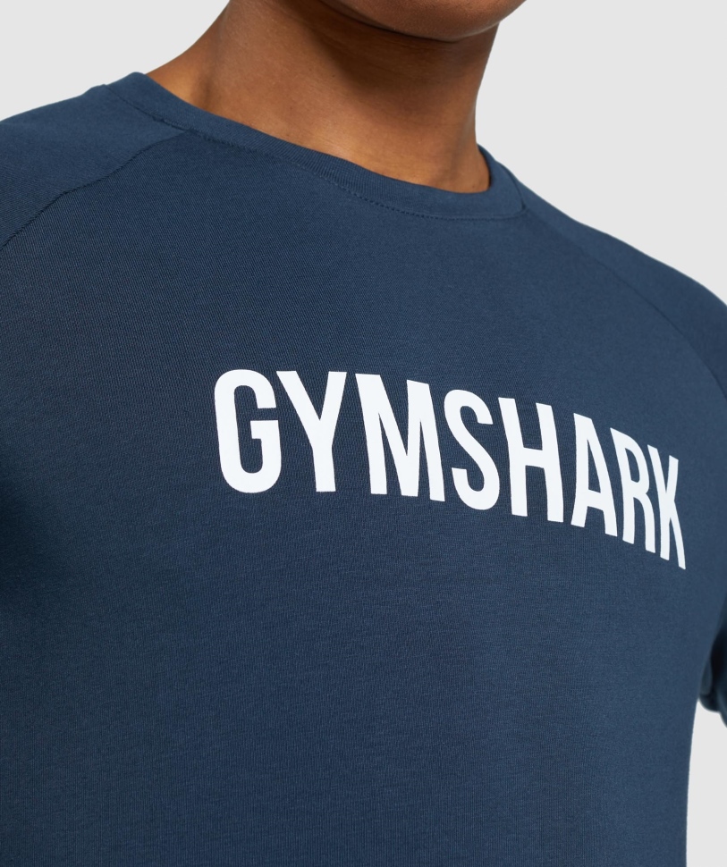 Gymshark Apollo μακρυμάνικη μπλούζα Navy