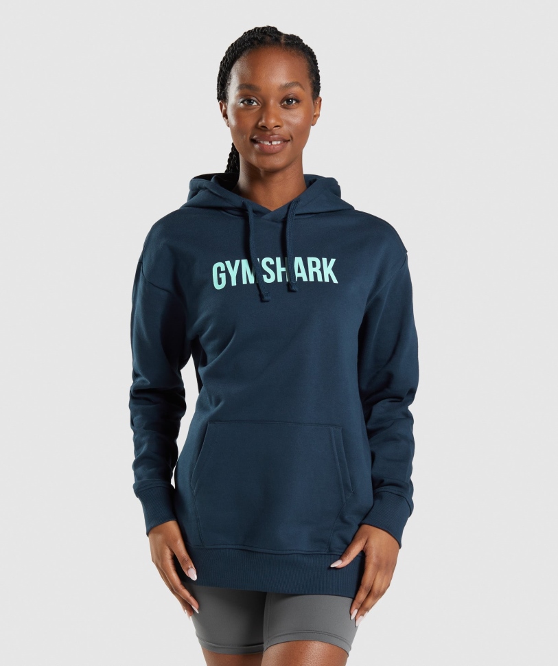 Gymshark Apollo Oversized Hoodie Navy