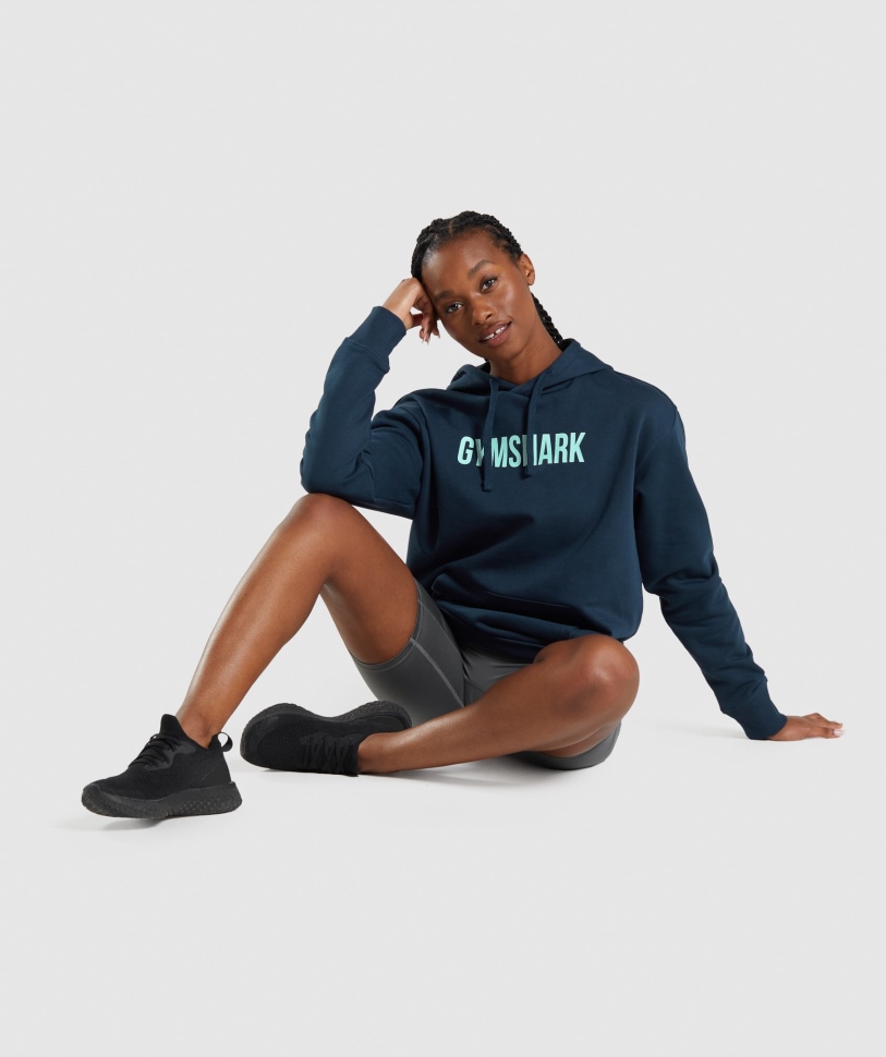 Gymshark Apollo Oversized Hoodie Navy