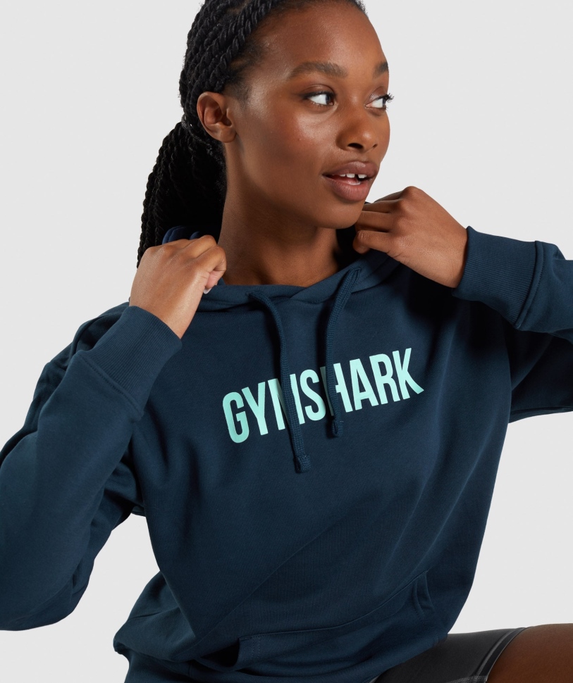 Gymshark Apollo Oversized Hoodie Navy