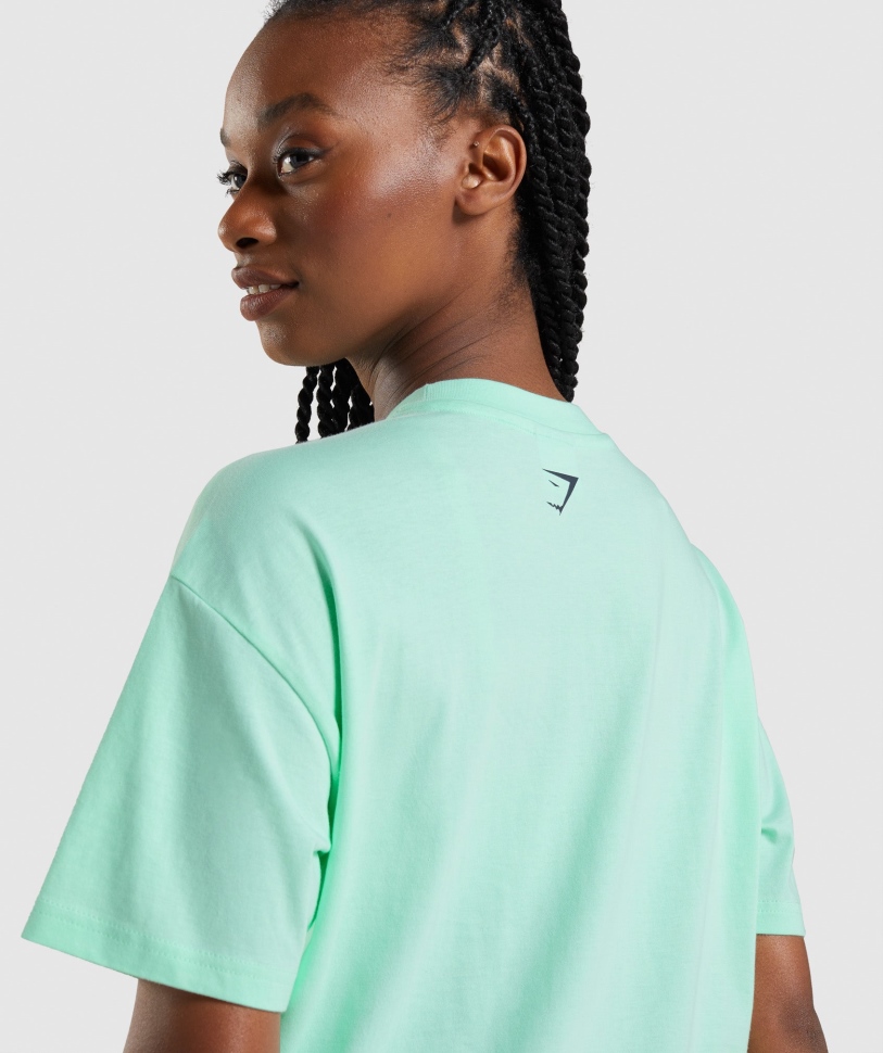 υπερμεγέθη μπλουζάκι Gymshark Apollo Turbo Blue