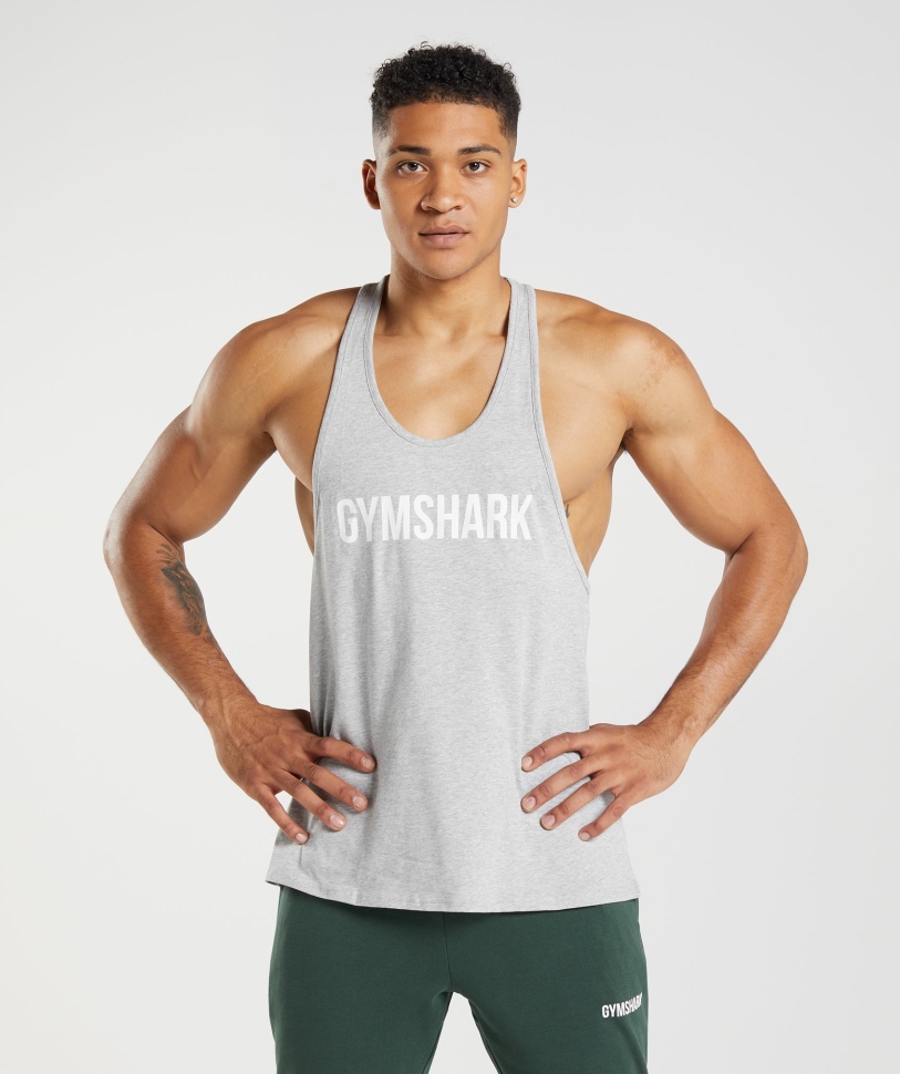Gymshark Apollo Stringer ανοιχτό γκρι μάργα