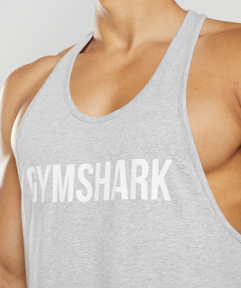 Gymshark Apollo Stringer ανοιχτό γκρι μάργα
