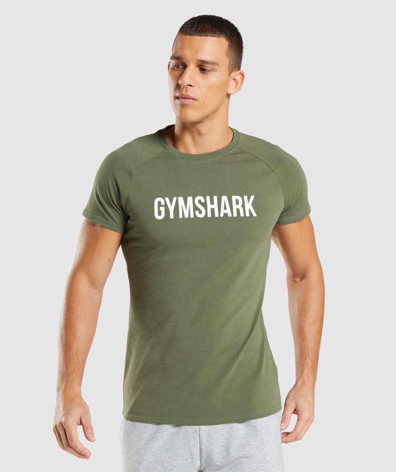 T-shirt Gymshark Apollo Core Olive