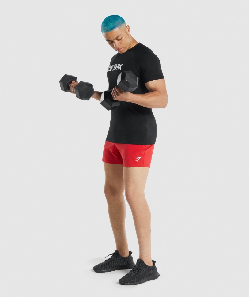 ανδρική μπλούζα Gymshark Apollo σε μαύρο χρώμα