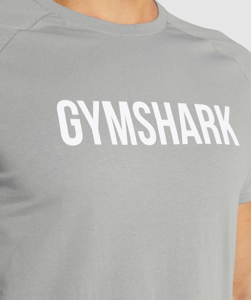 Gymshark Apollo T-shirt ανδρική καπνιστή γκρι