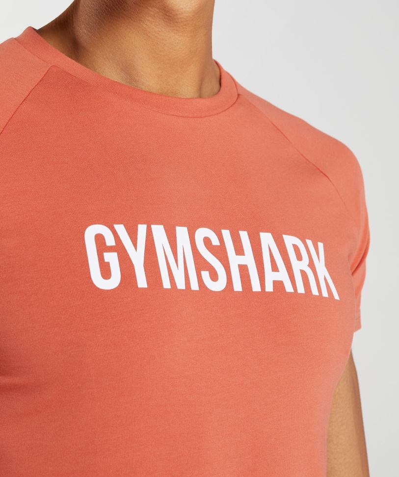 ανδρική μπλούζα Gymshark Apollo κόκκινο καταιγίδας