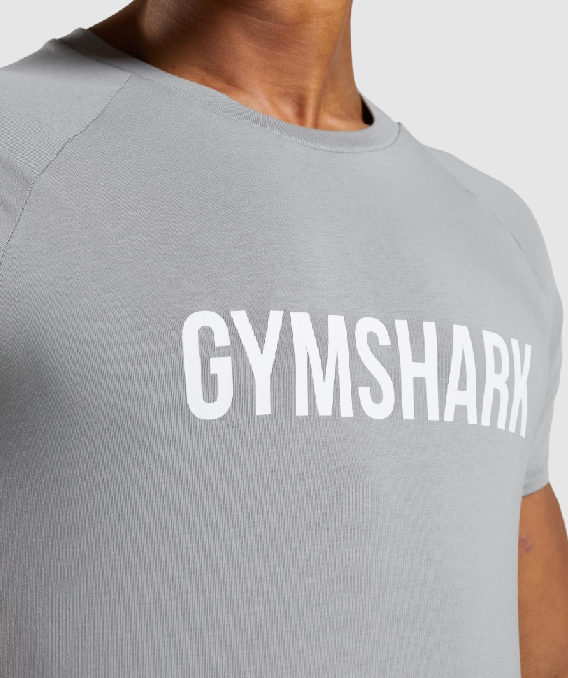 Gymshark Apollo T-shirt καπνιστό γκρι