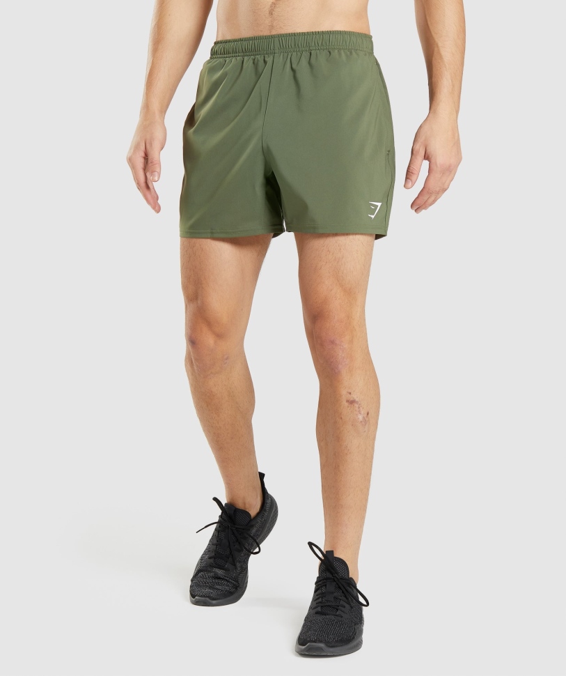 Gymshark άφιξη 5" σορτς Core Olive