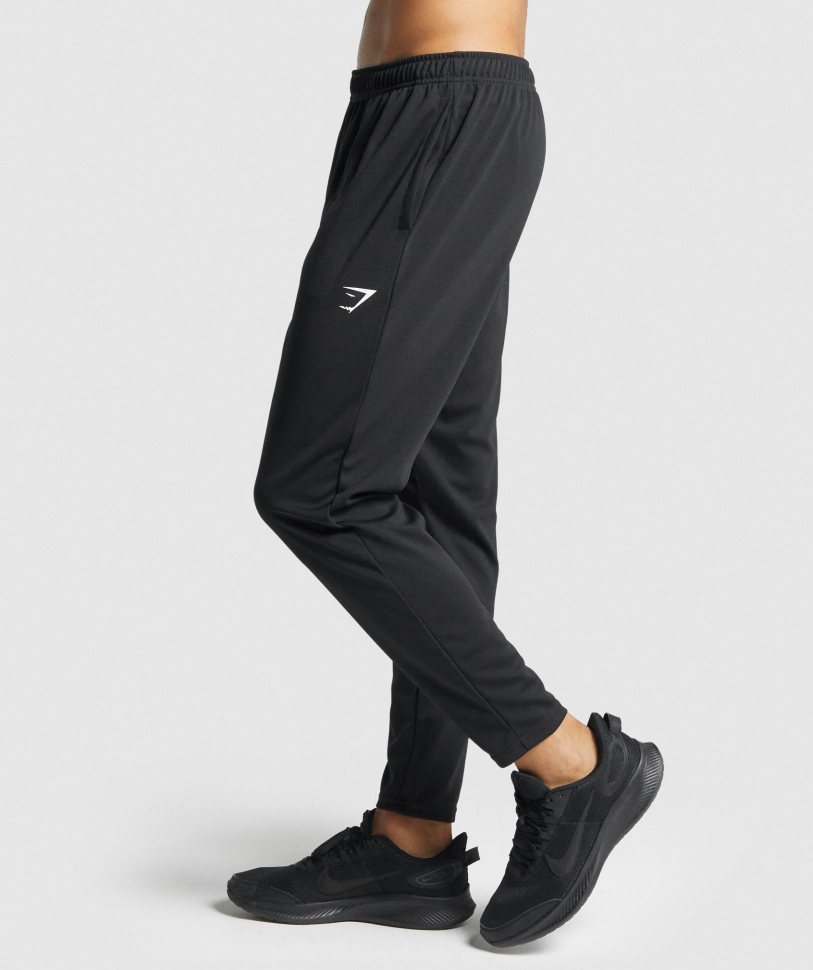 Gymshark άφιξη δεμένη Joggers μαύρο