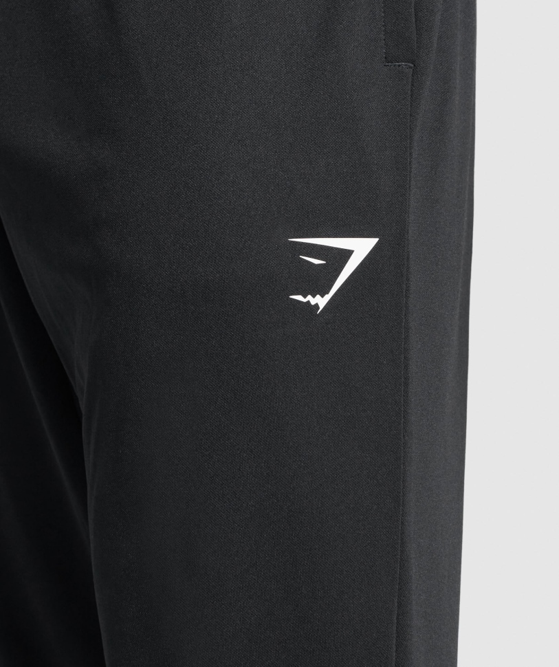 Gymshark άφιξη δεμένη Joggers μαύρο