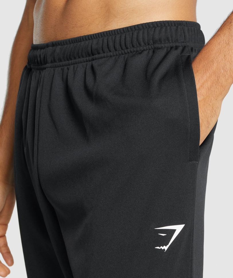 Gymshark άφιξη δεμένη Joggers μαύρο
