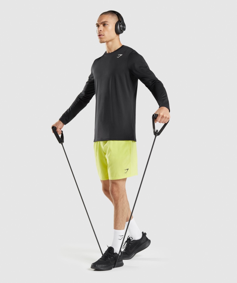 μακρυμάνικο μπλουζάκι άφιξης Gymshark μαύρο