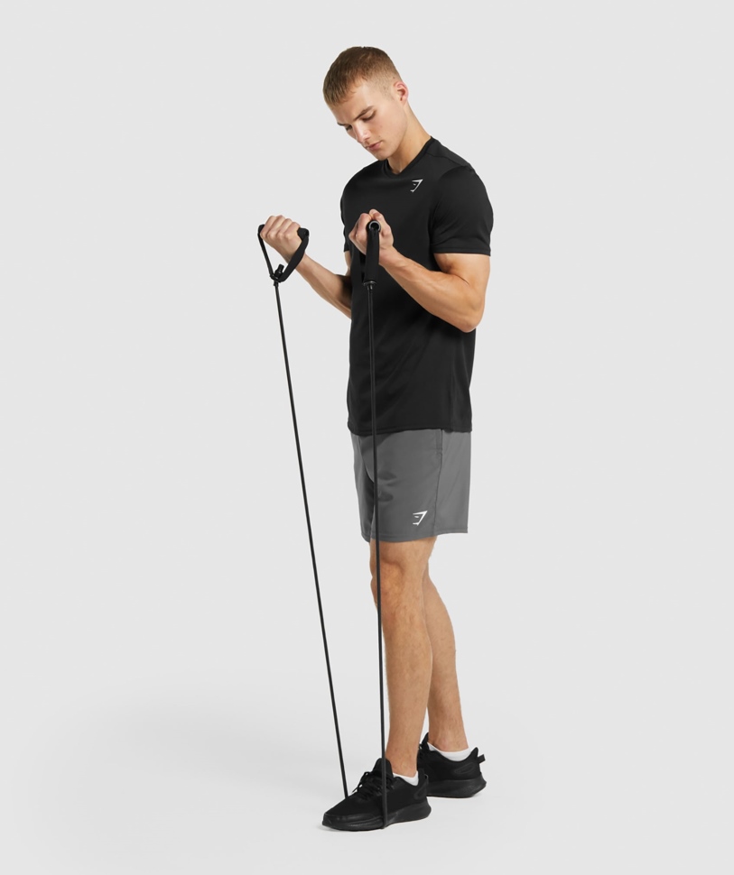 Gymshark άφιξη κανονική μπλούζα σε μαύρο χρώμα