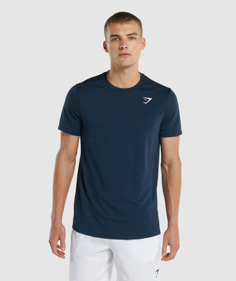 άφιξη Gymshark κανονική εφαρμογή T-shirt Navy