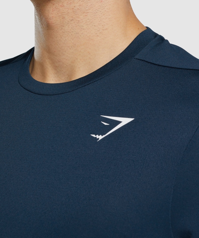 άφιξη Gymshark κανονική εφαρμογή T-shirt Navy