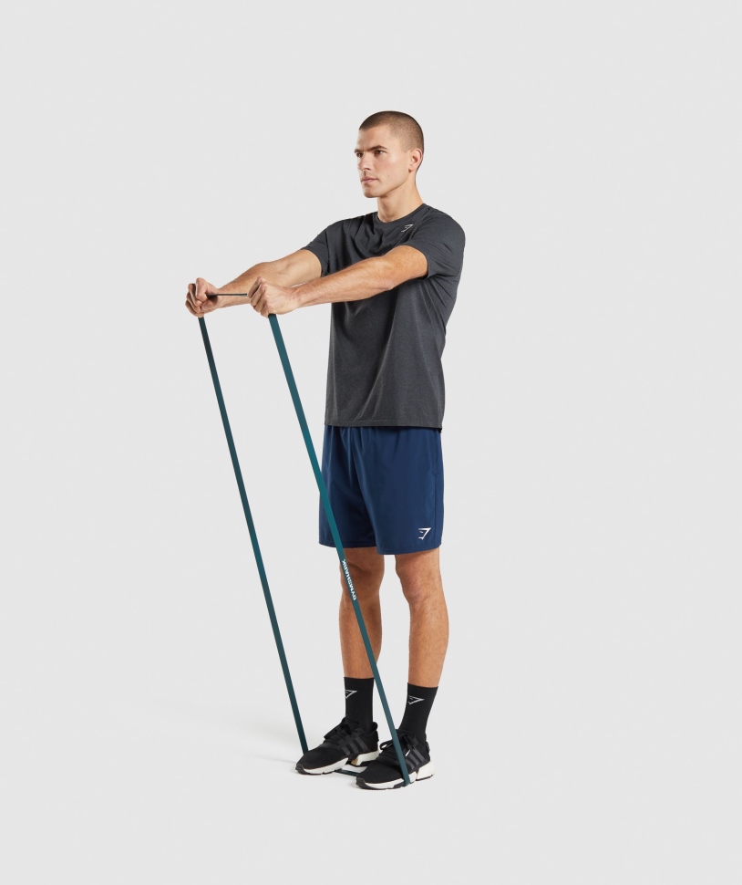 Gymshark άφιξη χωρίς ραφή μπλουζάκι μαύρη μάργα