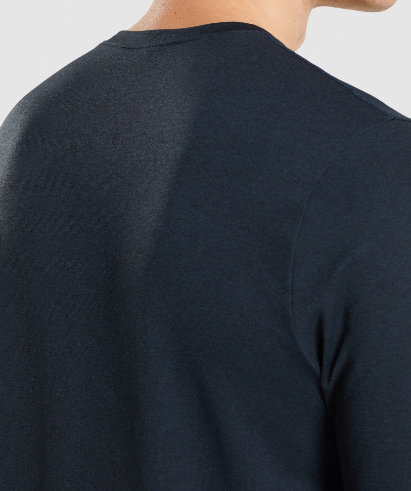 Gymshark άφιξη χωρίς ραφή μπλουζάκι ναυτικό