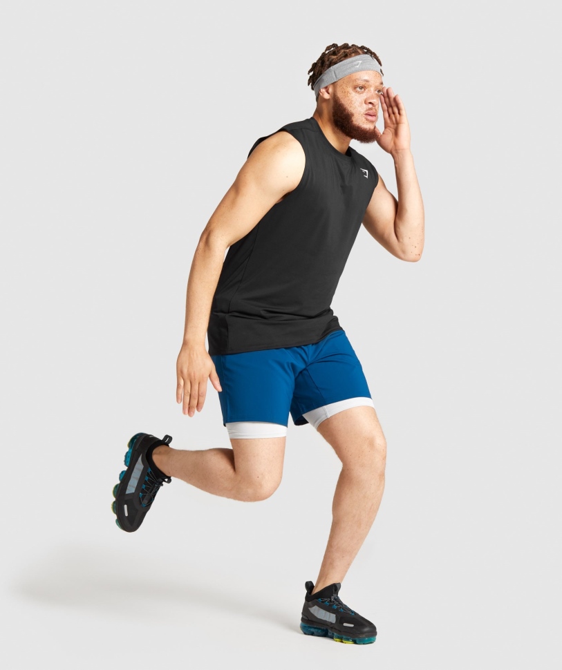 σορτς άφιξης Gymshark πετρόλ μπλε