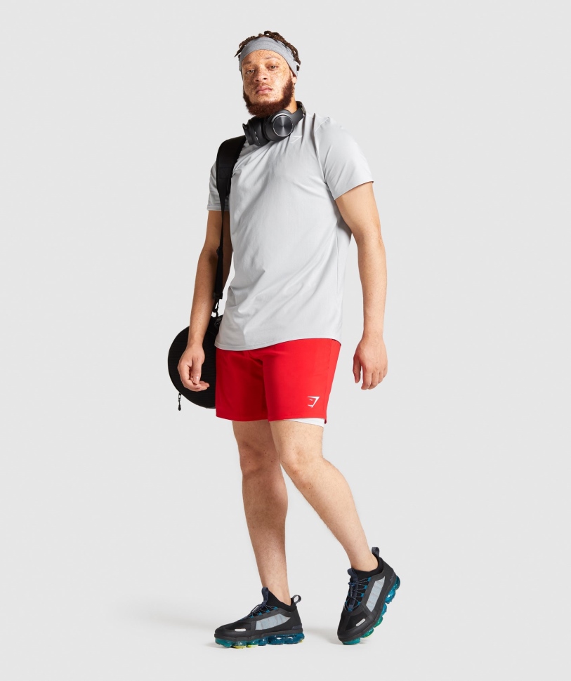 κόκκινο σορτς άφιξης Gymshark