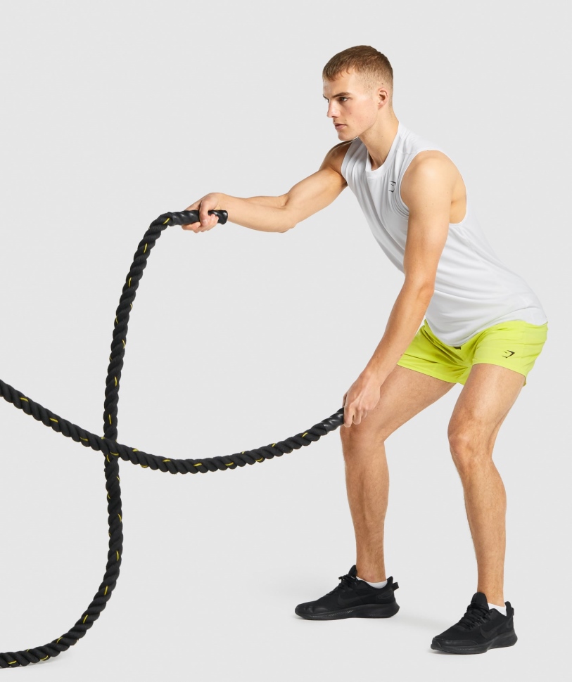 Gymshark άφιξης αμάνικο μπλουζάκι λευκό