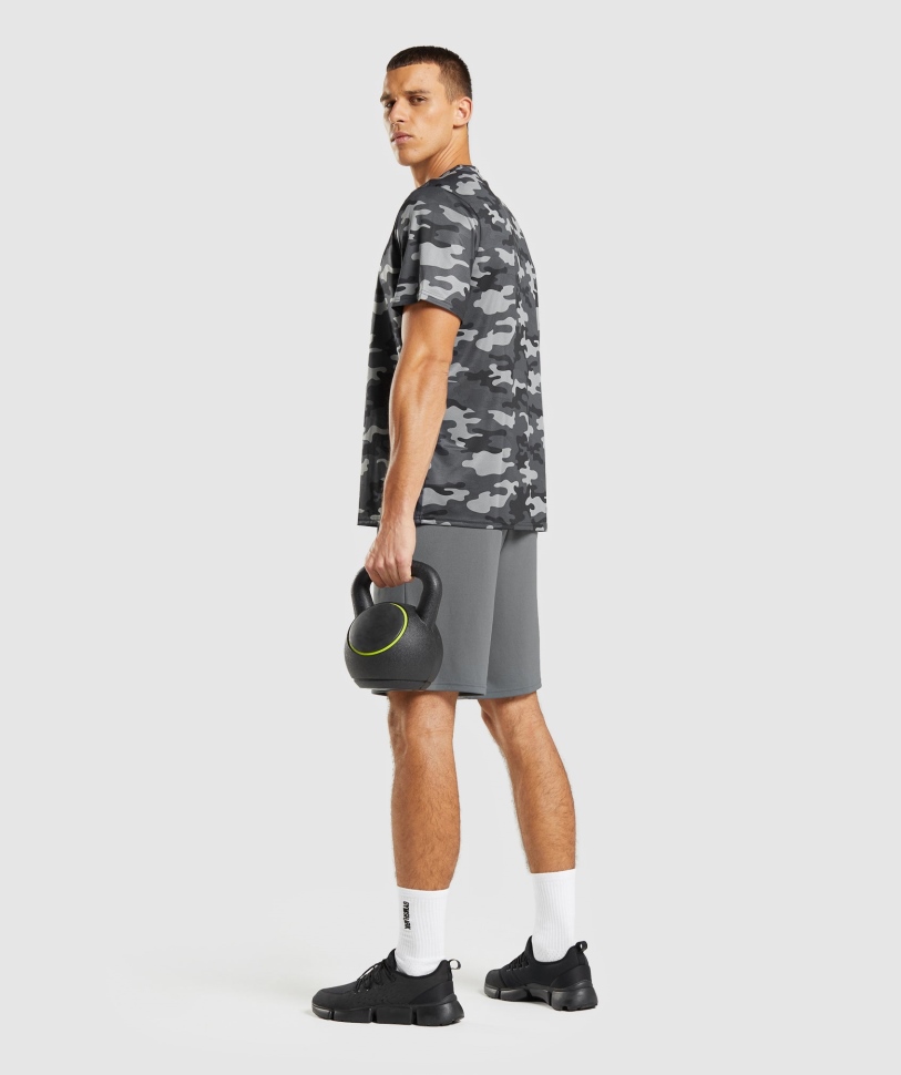 Gymshark άφιξης μπλουζάκι με γκρι στάμπα