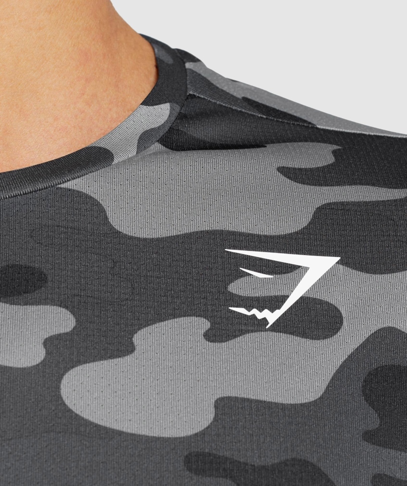 Gymshark άφιξης μπλουζάκι με γκρι στάμπα